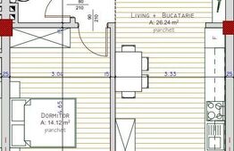 Apartament 2 camere, LUX, 58 mp, gradina 30 mp, Zona Teilor