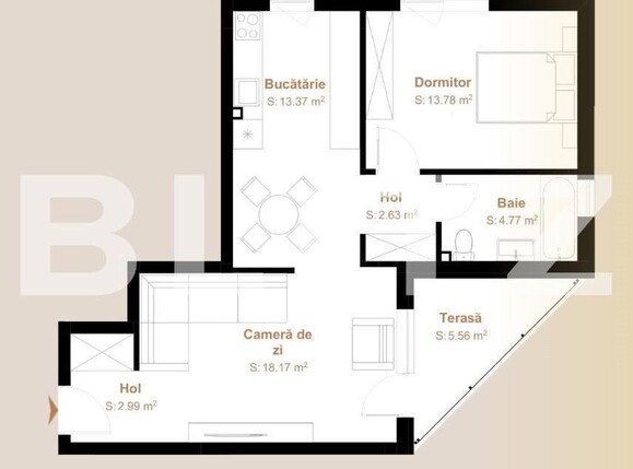Apartament de vânzare 2 camere Floreşti - 141931AV | BLITZ Cluj-Napoca | Poza1