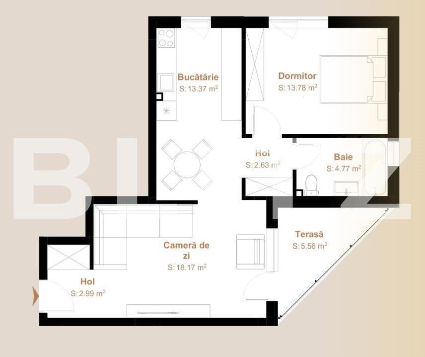 Apartament de vânzare 2 camere Floreşti - 141931AV | BLITZ Cluj-Napoca | Poza1