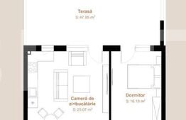 Apartament 2 camere, 54,15 mp + terasa 47,85 mp, zona exclusivista Vivo