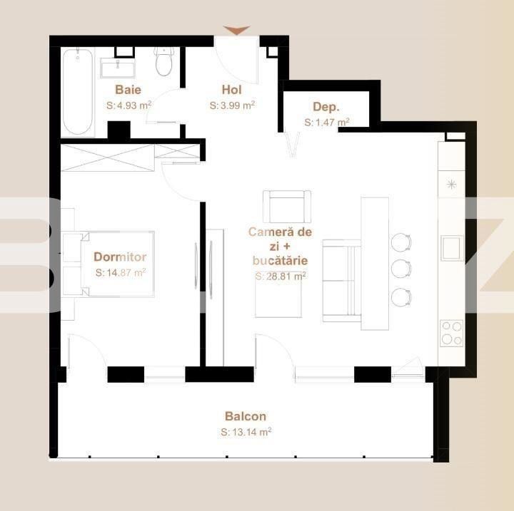 Apartament de vânzare 2 camere Floreşti - 141935AV | BLITZ Cluj-Napoca | Poza1