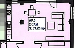 Apartament 2 camere, 63 mp, zona exclusivista Floresti