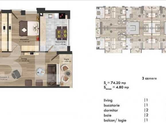 Apartament de vânzare 3 camere Bună Ziua - 14195AV | BLITZ Cluj-Napoca | Poza1