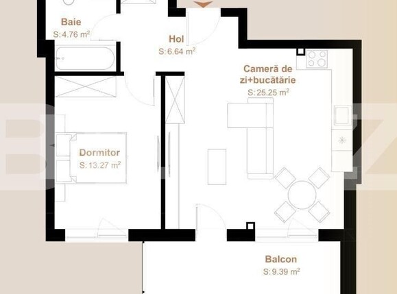 Apartament de vânzare 2 camere Floreşti - 141955AV | BLITZ Cluj-Napoca | Poza1