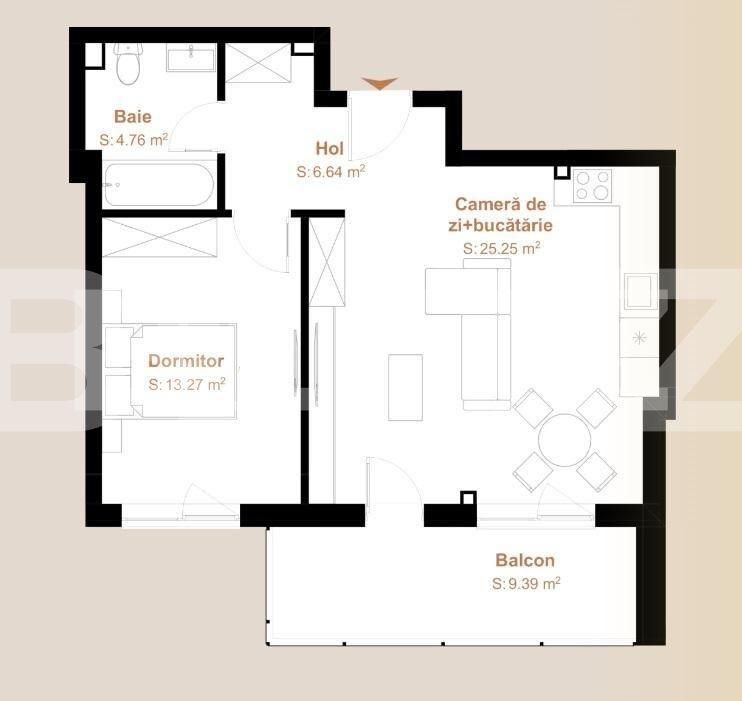 Apartament de vânzare 2 camere Floreşti - 141955AV | BLITZ Cluj-Napoca | Poza1