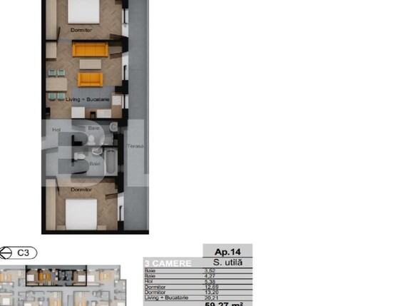 Apartament de vânzare 3 camere Floreşti - 141977AV | BLITZ Cluj-Napoca | Poza2