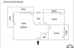 3 camere, 74 mp, complet mobilat,  imobil nou, zona strazii Eugen Ionesco