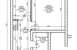 Spatiu comercial, 38mp, 2 incaperi, zona Stejarului
