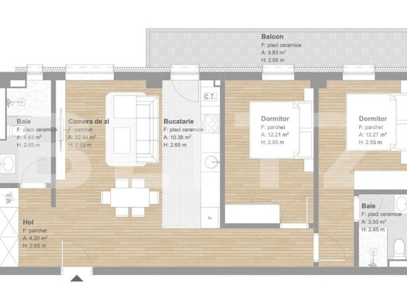 Apartament de vânzare 3 camere Floreşti - 142229AV | BLITZ Cluj-Napoca | Poza2