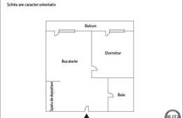 De vanzare 1 camera, 36 mp utili, 10 mp balcon! Zona strazii Eroilor!