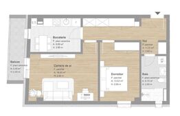 APARTAMENT FINISAT, 2 camere decomandate 56mp, tva inclus, zona Tineretului