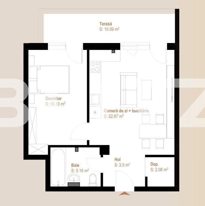 Apartament de vânzare 2 camere Floreşti - 142232AV | BLITZ Cluj-Napoca | Poza1