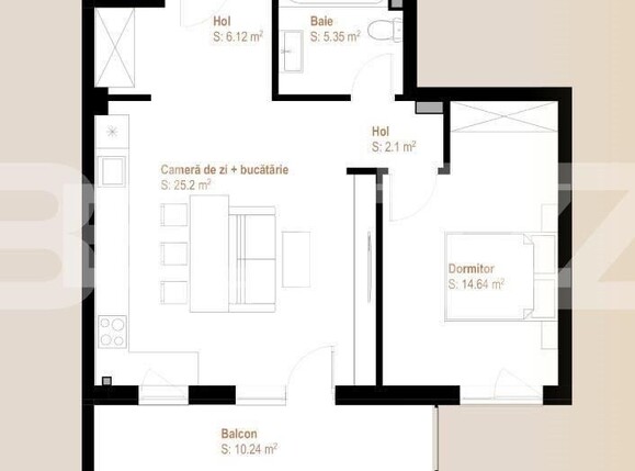 Apartament de vânzare 2 camere Floreşti - 142233AV | BLITZ Cluj-Napoca | Poza1