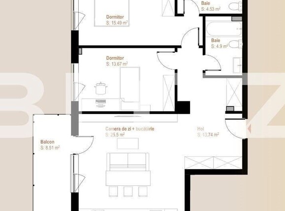 Apartament de vânzare 3 camere Floreşti - 142235AV | BLITZ Cluj-Napoca | Poza1