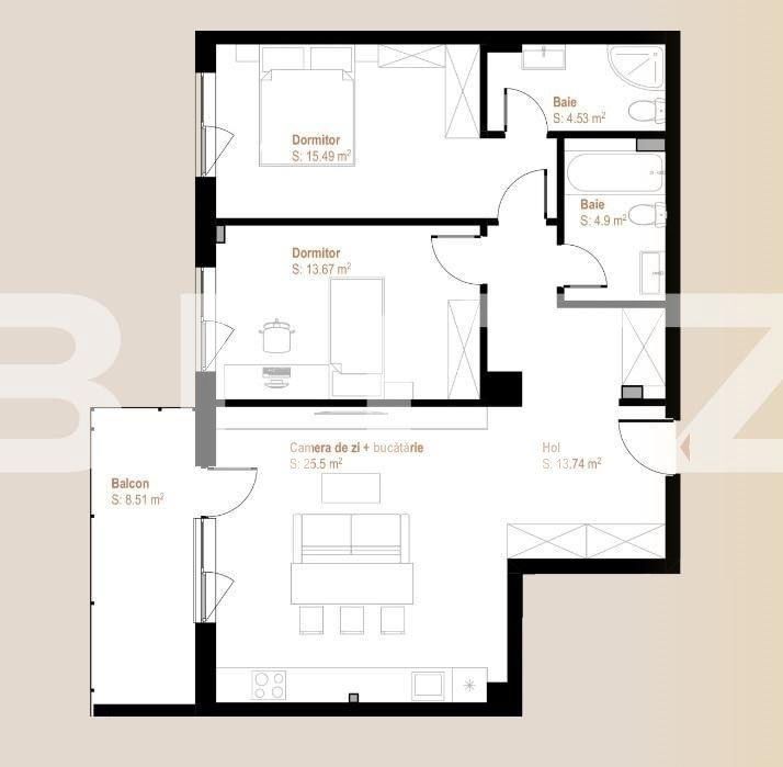 Apartament de vânzare 3 camere Floreşti - 142235AV | BLITZ Cluj-Napoca | Poza1