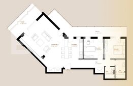 Apartament 3 camere, 107,48 mp + terasa 68,94 mp, zona Vivo