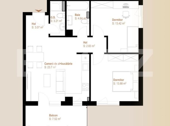 Apartament de vânzare 3 camere Floreşti - 142239AV | BLITZ Cluj-Napoca | Poza5