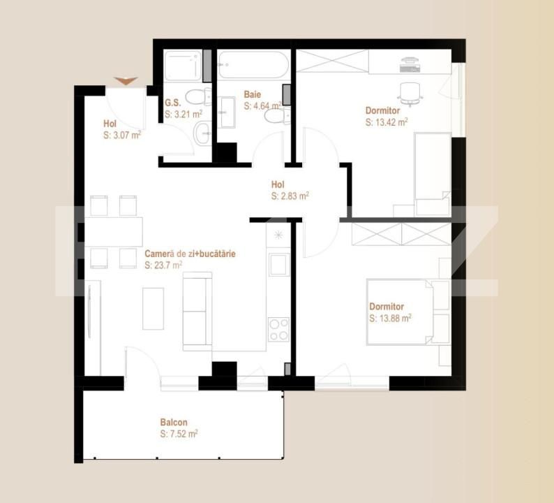 Apartament de vânzare 3 camere Floreşti - 142239AV | BLITZ Cluj-Napoca | Poza5