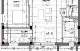 Apartament 2 camere, 52 mp, semifinisat, zona Cetatii!