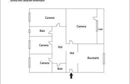 Apartament cu 4 camere, decomandat, 80 mp, etaj intermediar, zona Pietei Flora