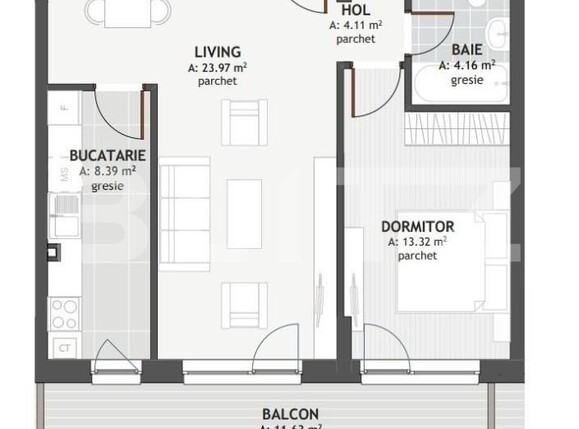 Apartament de vânzare 2 camere Floreşti - 142448AV | BLITZ Cluj-Napoca | Poza1