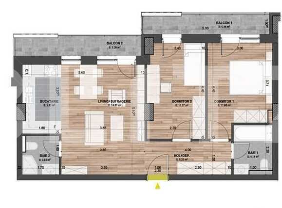 Apartament de vânzare 3 camere Marasti - 14251AV | BLITZ Cluj-Napoca | Poza3