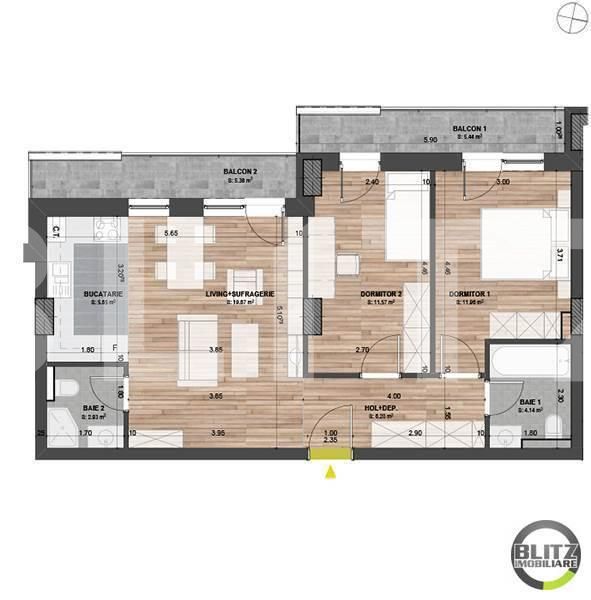 Apartament de vânzare 3 camere Marasti - 14251AV | BLITZ Cluj-Napoca | Poza3