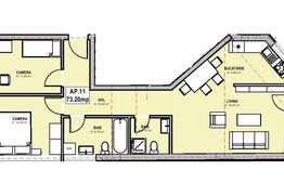 Proiect nou! Apartament 3 camere 70.50 mp etaj intermediar, zona Centrala