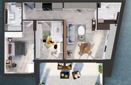 Apartament de 3 camere, 76.61 mp, cartier Iris