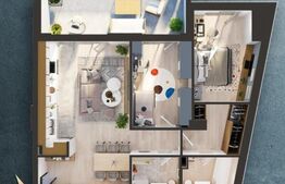 Apartament de 3 camere, 78.36 mp, cartier Iris