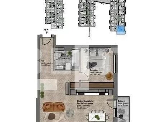 Apartament de vânzare 2 camere Dambul Rotund - 142600AV | BLITZ Cluj-Napoca | Poza2