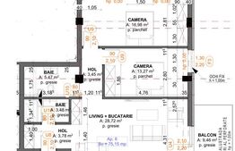 Apartamente 3 camere, 75.15mp, Iris  TVA inclus!