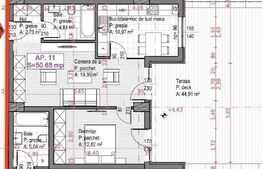 Apartament 2 camere, terasa 40 mp, zona Iulius Mall