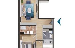 Apartament 3 camere, 82 mp, terasa 18 mp, bloc nou, zona Iris