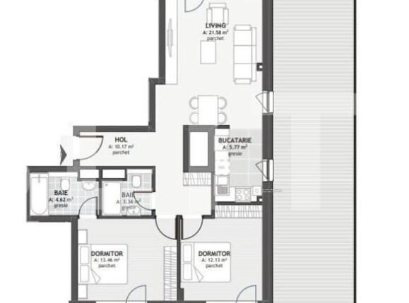 Apartament de vânzare 3 camere Floreşti - 142726AV | BLITZ Cluj-Napoca | Poza3