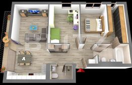  Apartament 3 camere, 70.30 mp, zona Regal, Baciu