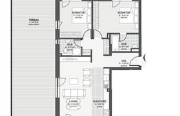 Comision 0! Penthouse 80 m2 utili + 110 m2 terasa, zona Centrala, Floresti