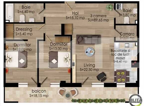 Apartament de vânzare 3 camere Marasti - 14276AV | BLITZ Cluj-Napoca | Poza2