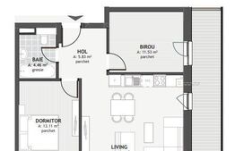 Apartament cu 3 camere, 58.63mp, zona Centrala 