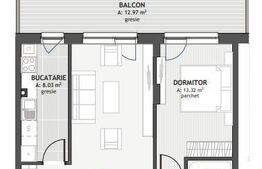  Apartament cu 2 camere, 54.11mp, zona Centrala 