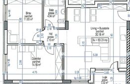 Comision Zero, Apartament finisat, 3 camere, semidecomandat, parcare, Floresti