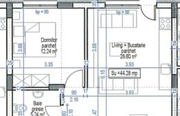 Apartament finisat , incalzire in pardoseala, lift, parcare, zona Teilor