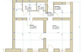 Casa de 2 camere, 55 mp utili, teren 80 mp, mobilata/utilata, zona Sora