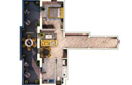 Apartament 2 camere, 52 mp, 27 mp terasa, parcare subterana