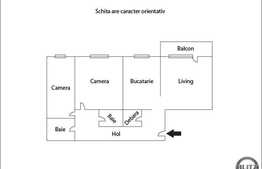 Vanzare apartament 3 camere, 66 mp, decomandat, zona Aurel Vlaicu!