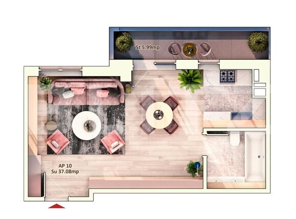 Garsonieră de vânzare Marasti - 142916AV | BLITZ Cluj-Napoca | Poza1