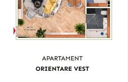 Apartament 1 camera, 37 mp, balcon, parcare subterana