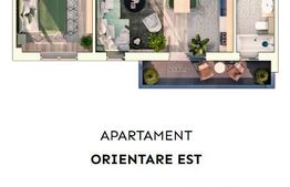 Apartament 1 camera, 37 mp, balcon, parcare subterana