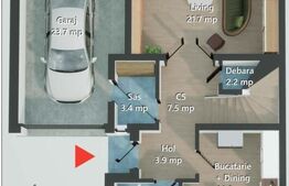 Duplex de 4 camere, 120 mp, gradina, zona Valea Chintaului! 