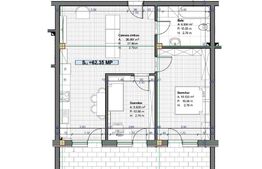Apartament de 3 camere, 62 mp,zona Terra